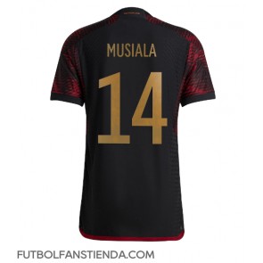 Alemania Jamal Musiala #14 Segunda Equipación Mundial 2022 Manga Corta
